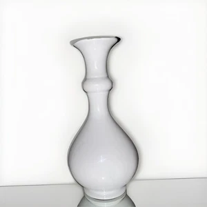 Jarrón de porcelana blanca ALEMANIA MEISSEN Weifs. Jarrón modernista MEISSEN BLANCO. - Imagen 1 de 10