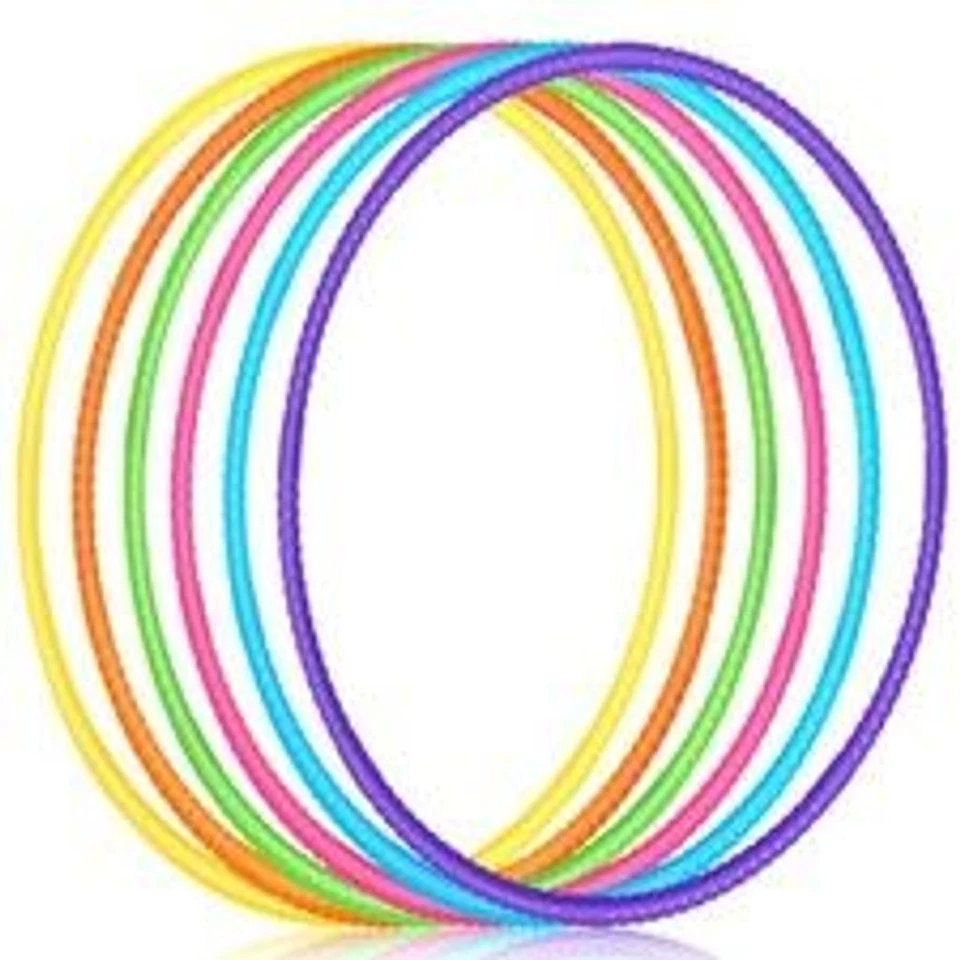 Aros de ejercicio desmontables de plástico ajustables a presión de 6 piezas... Foto 1 de 1