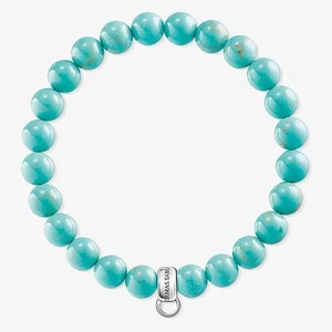 Genuine THOMAS SABO Turquoise Bead Charm Bracelet X0213-404-17 - Picture 1 of 2