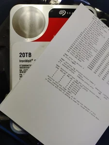 Seagate IronWolf Pro 20TB  ST20000NT001 12K Hours Factory Warranty - Picture 1 of 1