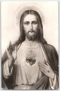 Vintage Herz Jesus Religiöse Postkarte Österreich 1931 - Bild 1 von 2