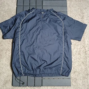Rawlings Windbreaker Coaches Pullover Jacke 1/2 Zip Gr. XL royalblau BA64 - Bild 1 von 7