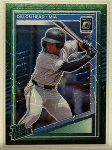 Cabeza de Dillon Donruss Optic Rated Prospect 2025 #165 Green Velocity #/149 Marlins - Imagen 1 de 2