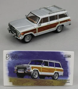 1:64 *596 DIECAST* JEEP Plateado Grand Wagoneer *NUEVO EN CAJA* - Imagen 1 de 3