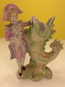Antique Bisque WALES chinaware Japan Vase Figurine - Picture 1 of 12