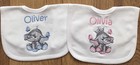 Personalised Embroidered Baby, Toddler, Bib, ANY NAME, Gift, Baby Shower, Cute.