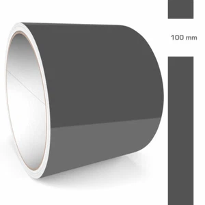 Zierstreifen 100mm 10 Meter Dunkelgrau Glänzend RAL 7012 Glanz Auto Boot WoMo - Bild 1 von 5