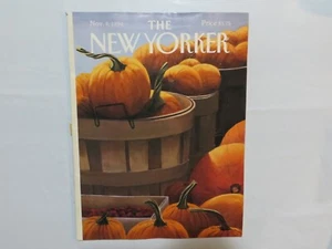 NOV 4 1991 NEW YORKER vintage magazine - FALL - AUTUMN - PUMPKINS R8 - Picture 1 of 1