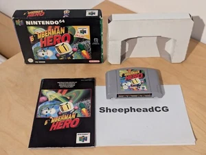Bomberman Hero Nintendo N64 PAL - Original, sehr guter Zustand, getestet, verpackt & komplettes Handbuch - Bild 1 von 24