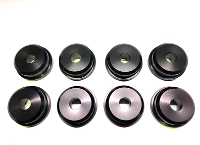 KIT DE CASQUILLO SÓLIDO SUBCHASIS TRASERO negro 8 piezas Billet para Nissan S13 180SX 1984-86 Foto 1 de 4