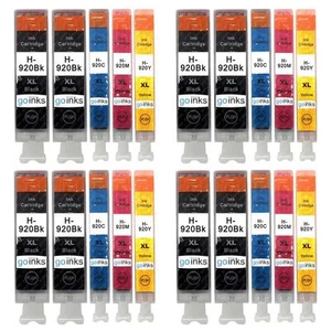 20 Printer Ink Cartirdges (Set+Bk) to replace HP 920 (920XL) non-OEM/Compatible - Picture 1 of 1