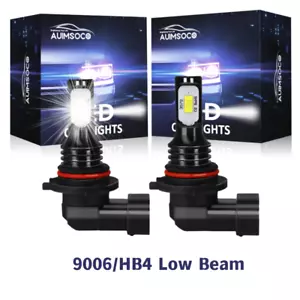 9006 LED Headlight Bulbs Conversion Kit Low Beam 6000K Wireless Xenon White 2x - Picture 1 of 12