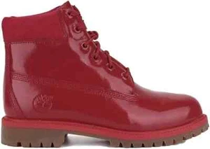 Timberland Women's Premium Waterproof Rubber Toe Boots Red Size M5/W7 - Picture 1 of 3