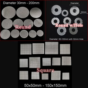 Drain Guard Cover Round/Square Stainless Steel Plate Gully Grid Grate 30mm-200mm - Picture 1 of 10