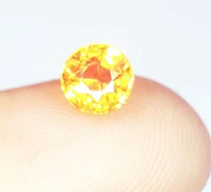 0,72 Karat natürlicher Padparadscha Saphir unbeheizt zertifiziert locker Edelstein Saphir - Bild 1 von 7