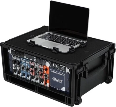 Fundas SKB 1SKB-iSF4U moldeadas por inyección 4u Studio Flyer Rack Estuche con ruedas Foto 1 de 4