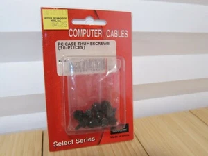 NOS - 10 Pack Black M3 Thumb Screw Thread Teeth Computer PC Case US Seller - Picture 1 of 5