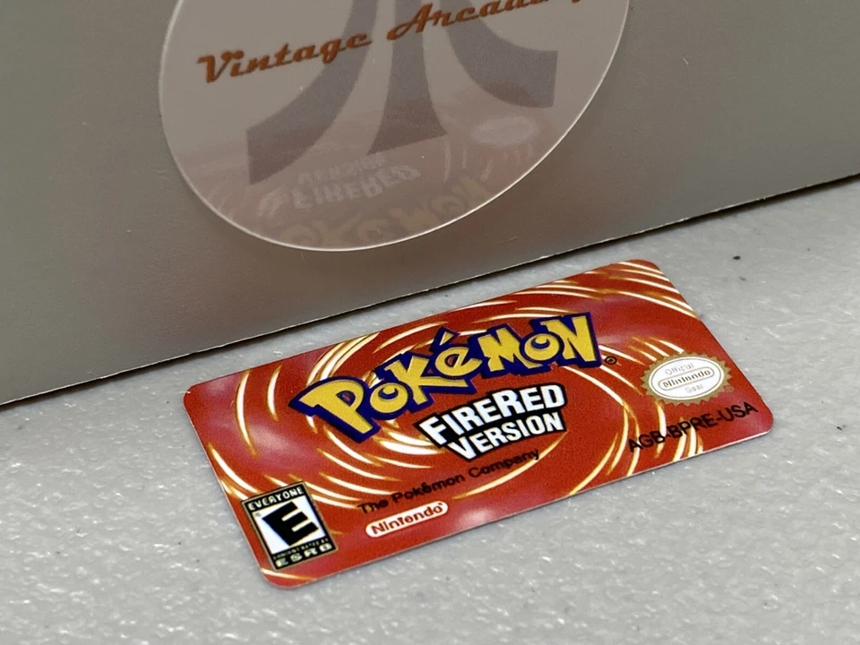 Pokemon Fire Red Version (Nintendo Gameboy Advance) Replacement Label - Image 1 of 1