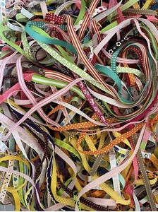 Grab Bag!! 50 Yards Mixed Prints 3/8” Grosgrain Ribbon Lot - New - Picture 1 of 1