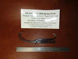 Job Johnson No. 1 Engelbrecht, Hale & Co. Sockdologer Spring Loaded Fish Hook - Picture 1 of 14
