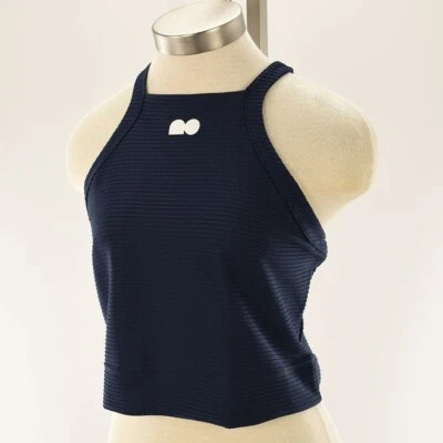 NIKE NAOMI OSAKA Obsidian Blue Slim Fit Stretch Cropped Tennis Tank Top XXL NWT - Image 1 of 3