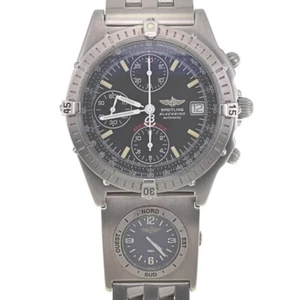 BREITLING Chronomat Blackbird A13050.1 Chronograph UTC Automatic Men's I#139920 - Picture 1 of 9