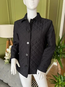 Ralph Lauren giacca donna media M nero cappotto trapuntato outdoor - Foto 1 di 12
