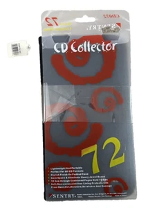 Vintage Sentry Zip Around CD Organizer - Holds 72 CDs - Black - New with tags - Picture 1 of 3