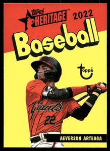 2022 Topps Heritage Minor League 73PC-9 Aeverson Arteaga ACL Giants