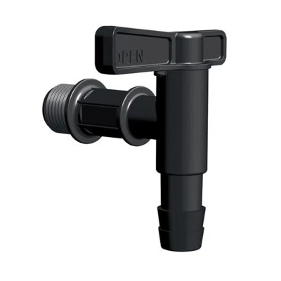 PROSPERPLAST Wasserhahn 3/4" Hahn für Regenfass Wasserhahn Regentonnen Wassertank Regentonne