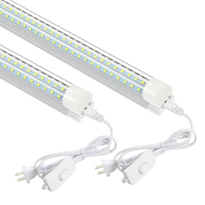 2~10 Pack T8 2FT LED Shop Light 28W 6500K Garage Workbench Cabinet Light Fixture - Picture 1 of 10