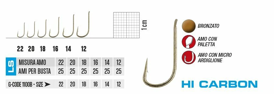 AMI COMPETIZIONE GAMAKATSU 410 B LS-1100B AMO SPECIALE AGONISMO 25PZ PER BUSTA