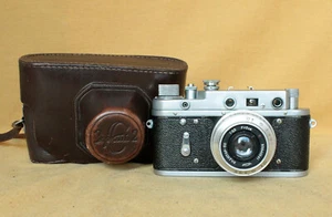 Telémetro soviético Zorki 2S Rusia URSS montaje Leica CLA funciona Industar RARO - Imagen 1 de 7