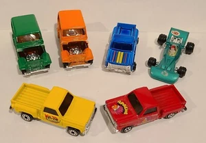 Lot of 6 Vintage Diecast Toy Cars Hot Wheels Matchbox Yatming Road Champs Racing - Picture 1 of 3