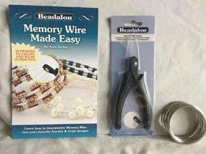 Memory Draht leicht gemacht Heft Schneider Schere Zange 60 mm 20 Stärke Beadalon Schlaufen - Bild 1 von 4