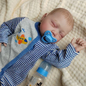 22" Lifelike Reborn Baby Dolls Handmade Realistic Vinyl Silicone Newborn Boy Toy - Picture 1 of 6