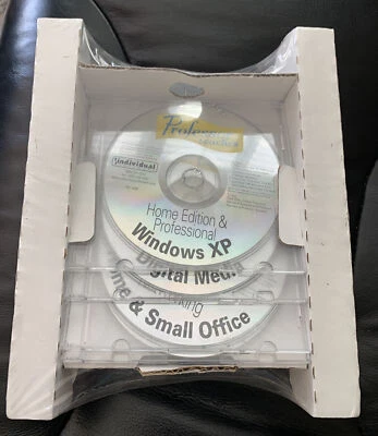 2002 Microsoft Office Windows XP Operating System Professor Teaches 4 CD-Rom New - Image 1 of 3