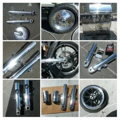 HARLEYLOWER LEGS ROAD GLIDE ROAD KING SEALS 2000-2013 POLISHED 41MM Foto 1 de 4