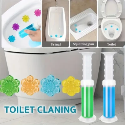2 pack Toilet Cleaning Gel Stamp Lemon Scent No More Toilet Rings and Stains NEW - Image 1 of 4