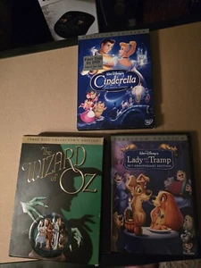 Lot Of Classics. Wizard Of Oz, Cinderella, And Lady And The Tramp - Picture 1 of 6