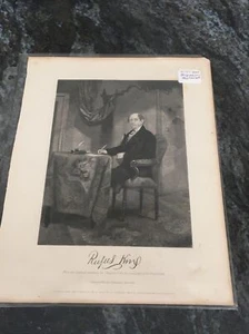 Rufus King Engraved Illustration Johnson Fry & Co. Publishers New York Vintage - Picture 1 of 12