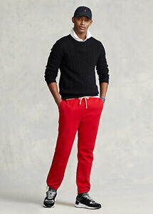 Polo Ralph Lauren Men's Cotton-Blend-Fleece Pants, Red, XXL.