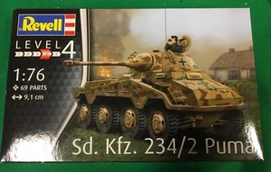 Revell (Ex Matchbox) 1:76 German Sd.Kfz.234/2 Puma Tank Kit With Diorama - Picture 1 of 1