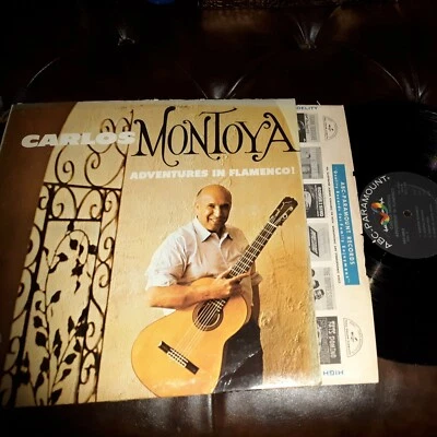 Carlos Montoya,Adventures in Flamenco ABC-Paramount ABC-508 LP MONO w/inner Ex - Image 1 of 4