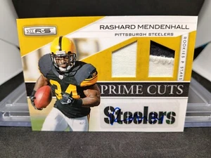 Camiseta deportiva de fútbol americano R&S Prime Cuts Rashard Mendenhall 2011 automática 10/10 NFL Steelers - Imagen 1 de 2