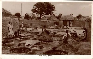 Africa Nigeria Dye Pits Zaria Vintage RPPC 08.45 - Picture 1 of 2