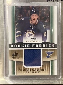 2013-14 SP Game Used Edition Fabrics Gold Jerseys /91 Vladimir Tarasenko Rookie