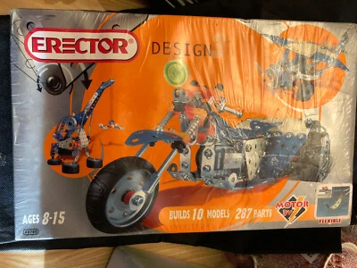 Erector Design Building Kit #6700 Builds 10 Model Incl 3V Motor/Tools 280+ New - Image 1 of 3