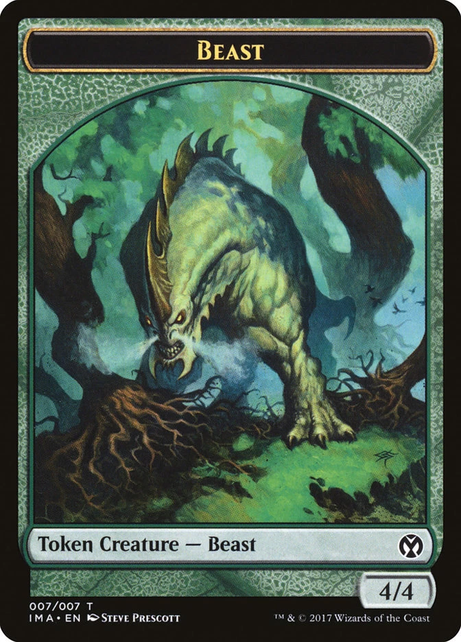 Beast Token (007) Iconic Masters IMA MTG Magic - Image 1 of 1