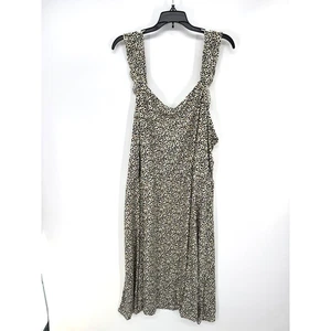 Maurices Damen Nachthemd Animal-Print U-Ausschnitt Größe 3X weiß/schwarz neu ohne Etikett - Bild 1 von 3